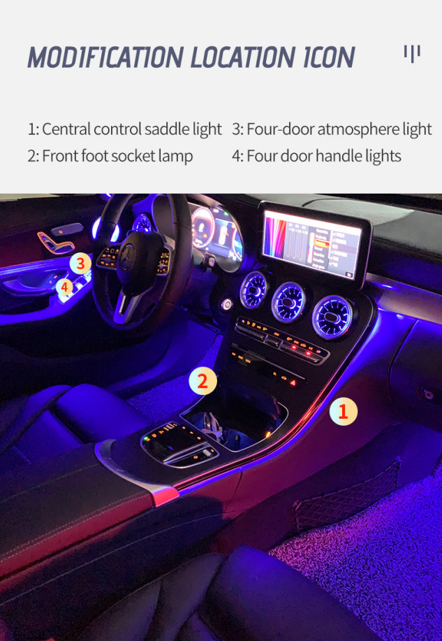 Luz Ambiente W205: Encaixe Não Destrutivo?