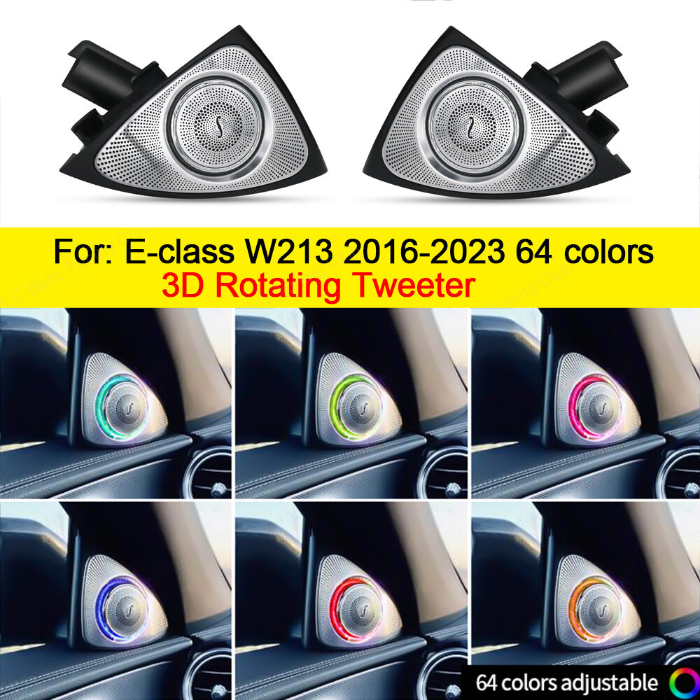 Mercedes-Benz E-class W213 3D Burmester Tweeter Speaker 64 color Atmosphere Light Led Speaker Ambient Light