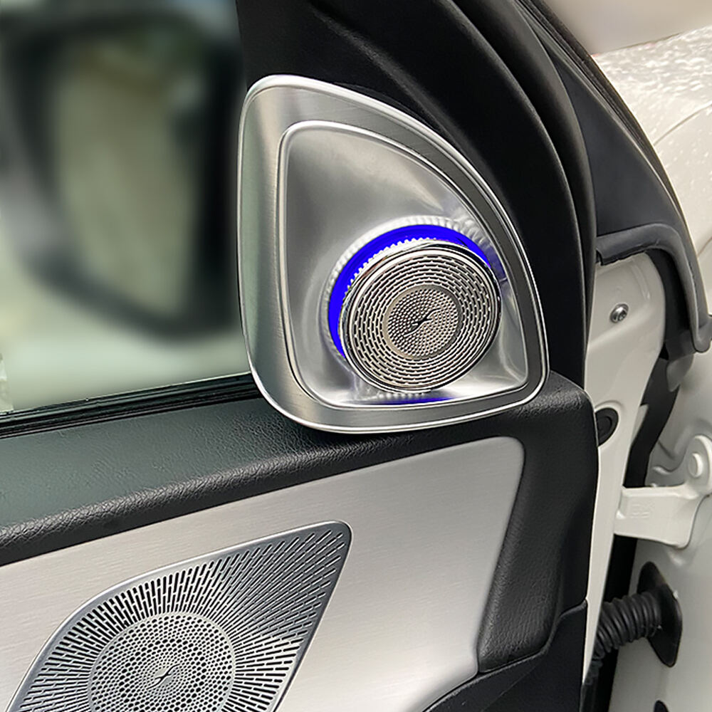 Mercedes New GLE GLS W167 4D Burmester Rotating Tweeter Speaker 64 Colors Car Treble Ambient Light