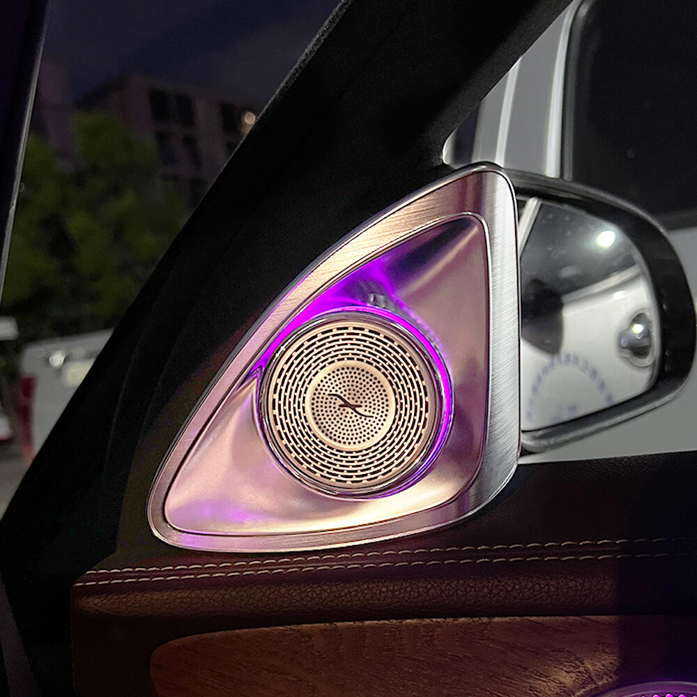 Mercedes E-class W213 4D Burmester Rotating Tweeter Speaker 64 Colors Car Treble Ambient Light