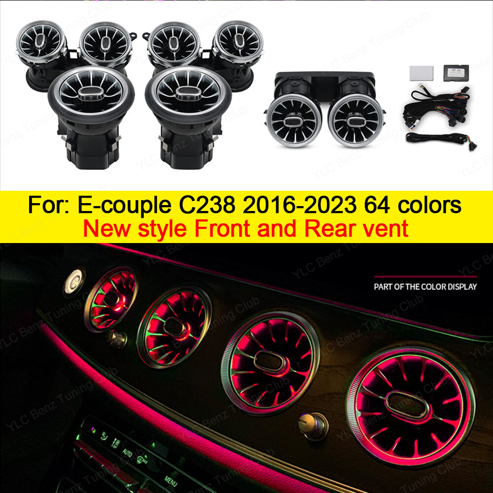 Mercedes-Benz E-coupe C238 Interior 64 Colors Air Ac Vent Ambient Light Front Rear Air Vents Light