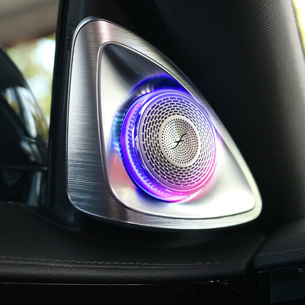 Mercedes S-class W223 Audio Speakers 4D Rotating Tweeter Speaker 64 Colors Ambient Light