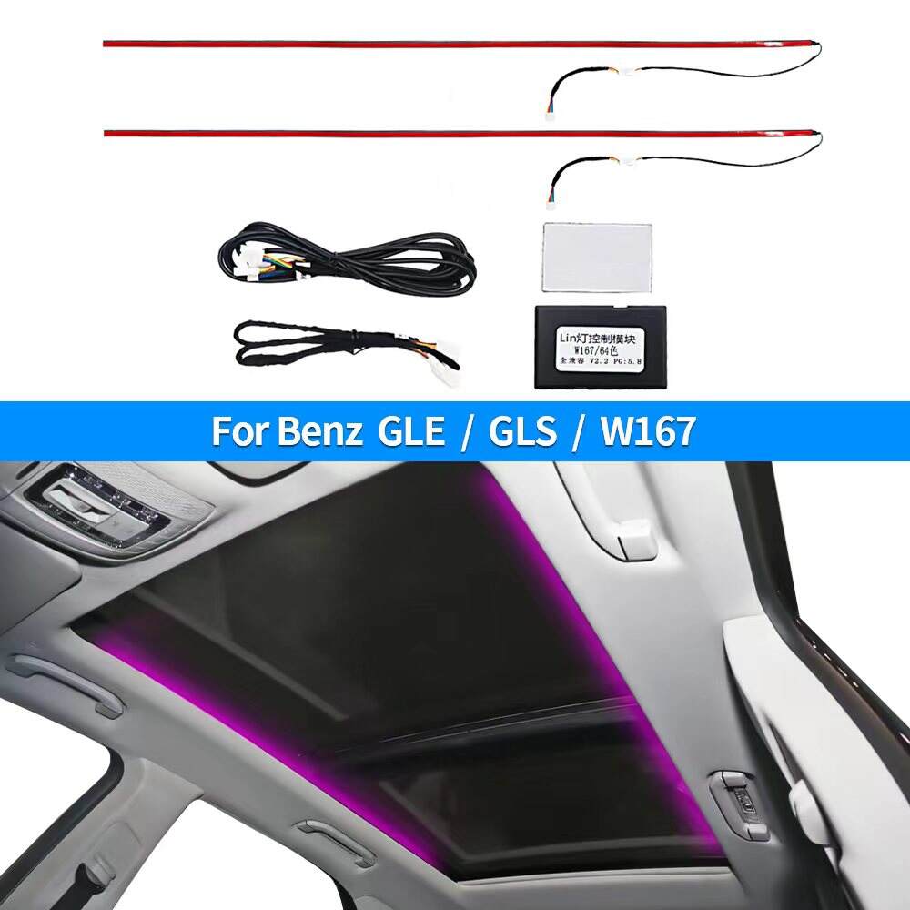 Mercedes GLE GLS W167 Car Luminous LED Skylight Ambient Light Car Interior Roof Ambient light