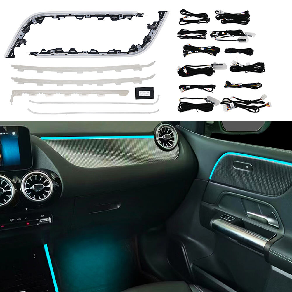 Mercedes-Benz W247 Car Interior Ambient Lighting with 64 Color Decor Atmosphere Light