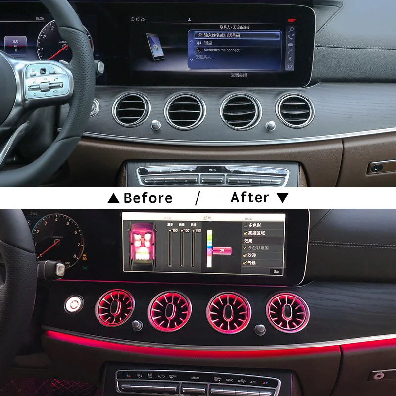 Il sistema di luce ambientale W213 è facile da installare per i negozi?