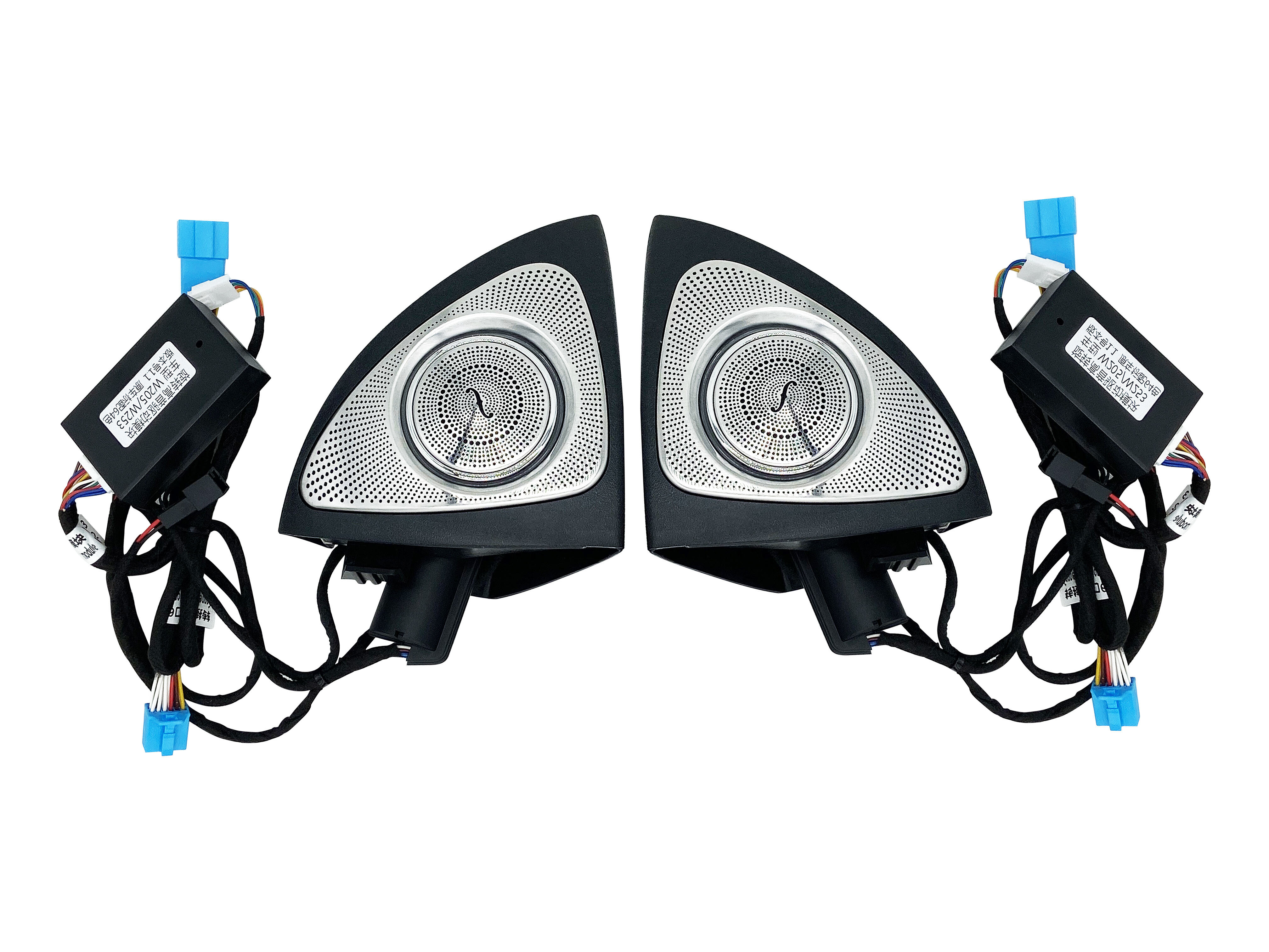 Mercedes-Benz GLC X253 Burmester 3D Speakers 64 colors 3D Rotating Tweeters Speaker Ambient Light