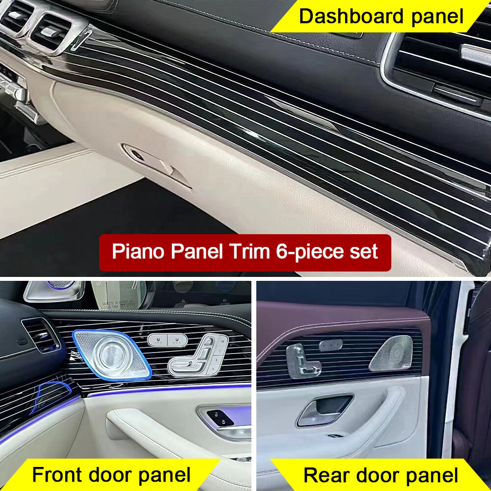 Mercedes Benz GLE GLS W167 Hot Sale Interior Decoration Piano Lacquer Dashboard Panel Door Panel