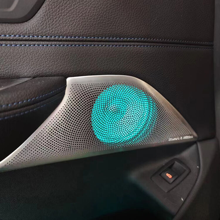 BMW Interior Modificated Audio Speaker Door Speaker Cover Ambient Light