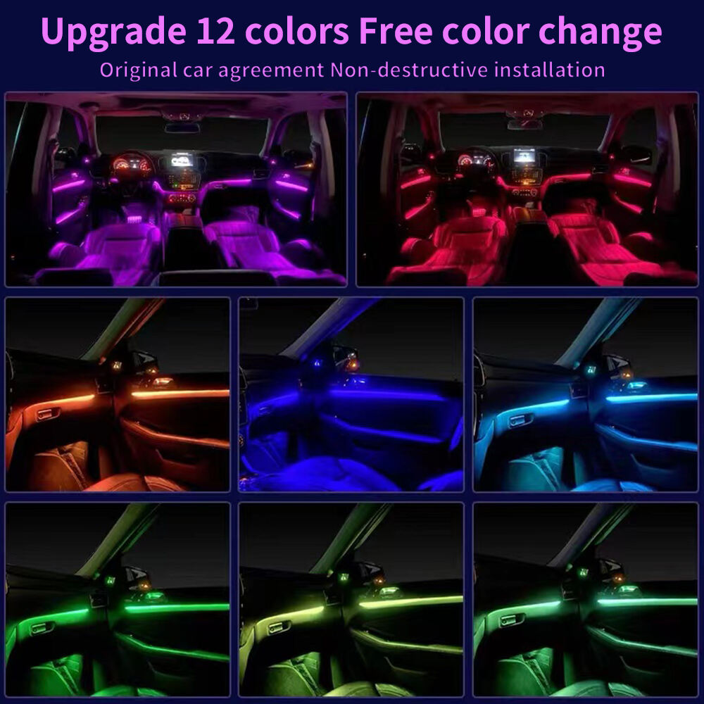 Mercedes-Benz W166 Car Interior 3 Colors Upgrade to 12 Colors Ambient Lights