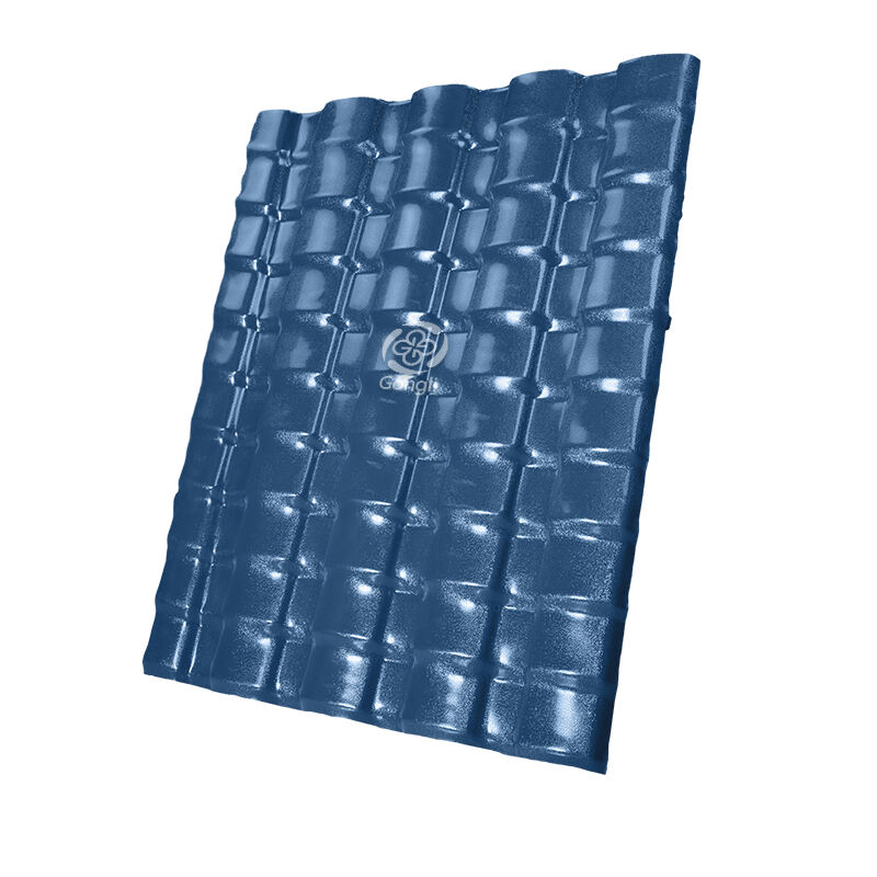 1050mm Blue ASA PVC Chinese Plastic Roof Sheets