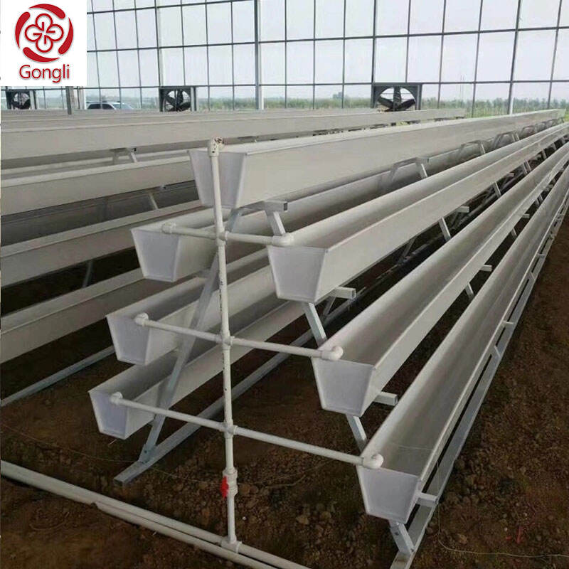 Strawberry Lettuce Tomato Plant Growing Nft Hydroponic Plastic PVC Gutters For Planting