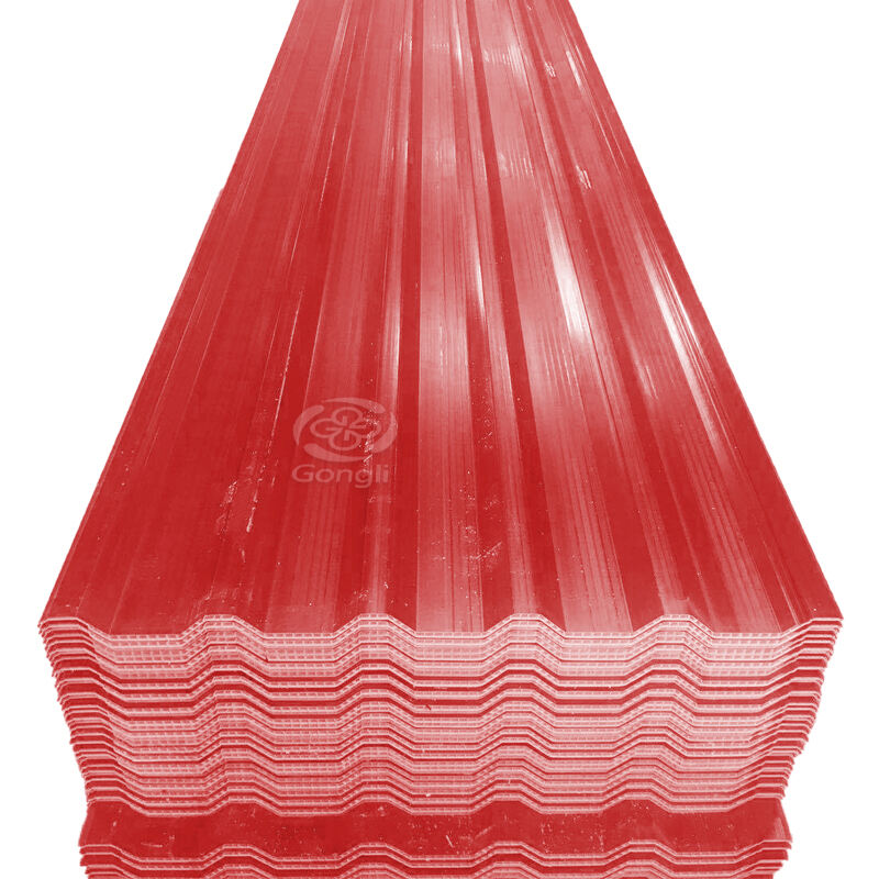 885mm Red PVC sandwich twin wall paneling