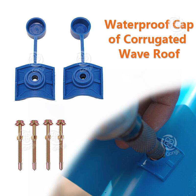 Corrugated Wave Roofing Sheet Accessories Material Waterproof Cap Bolts