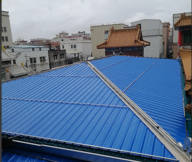 What are the installation precautions for UPVC roofing sheets?