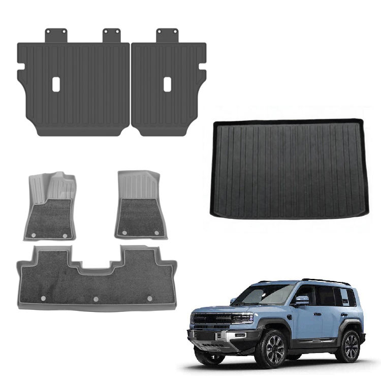 Alas Mobil Maremlyn untuk FangChengBao Leopard 5: Alas Lantai TPE, Pelindung Sandaran Jok, Bantalan Empuk, dan Alas Bagasi Belakang—Aksesori Interior