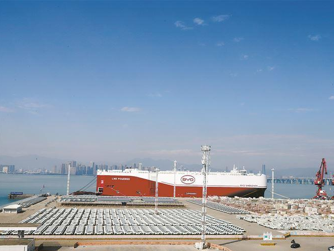 BYD's Largest Self-operated Ro-ro Ship 