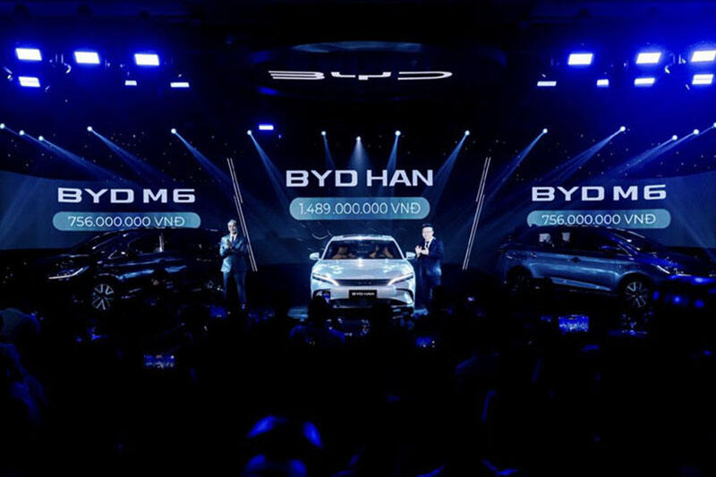 BYD launches the Han EV and M6 MPV in Vietnam