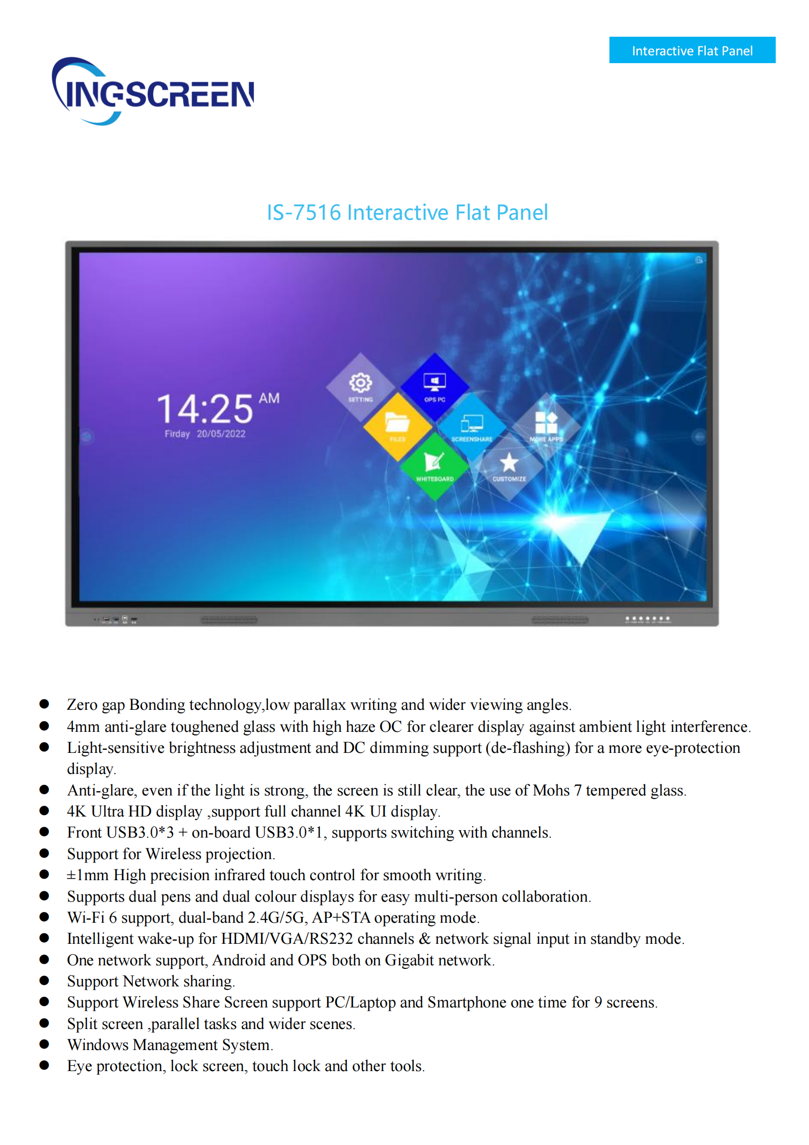 75 inch <a class='inkey' style='color:blue' href='https://www.ingscreen.com/interactive-flat-panel' target='_blank'>Interactive Flat Panel</a> 16 series(IS982) EN_00.png