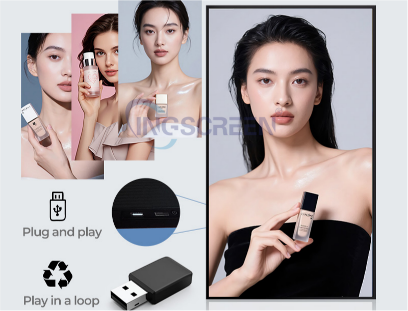 INGSCREEN представляет ультратонкий настенный экран IS-ADT, задающий новый стандарт в сфере коммерческих цифровых информационных табло