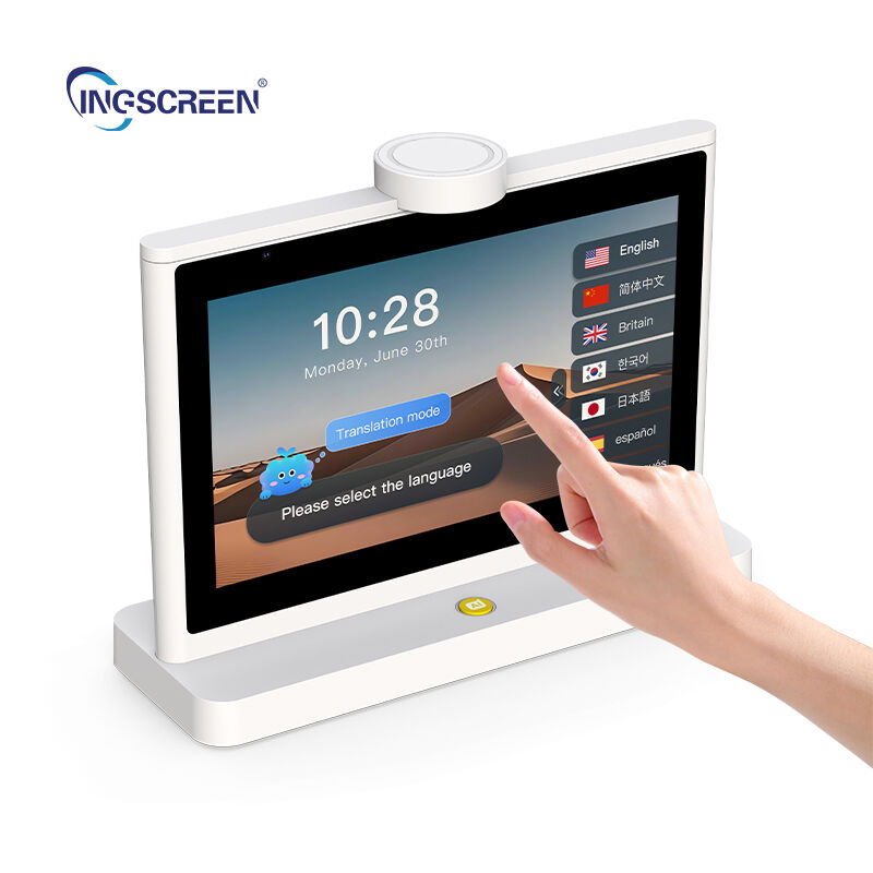 INGSCREEN AI デュアルスクリーンリアルタイム音声翻訳スマート多言語コミュニケーションデバイス（グローバルビジネスおよびホスピタリティ向け）