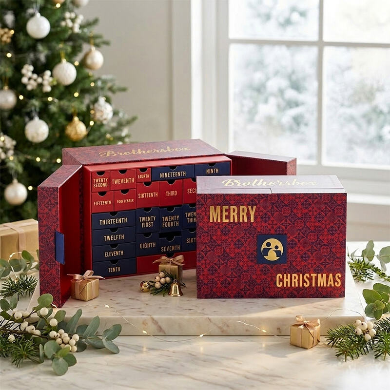 Hộp Lịch Đếm Ngược Giáng Sinh Cao Cấp Theo Yêu Cầu – 24 Ngày