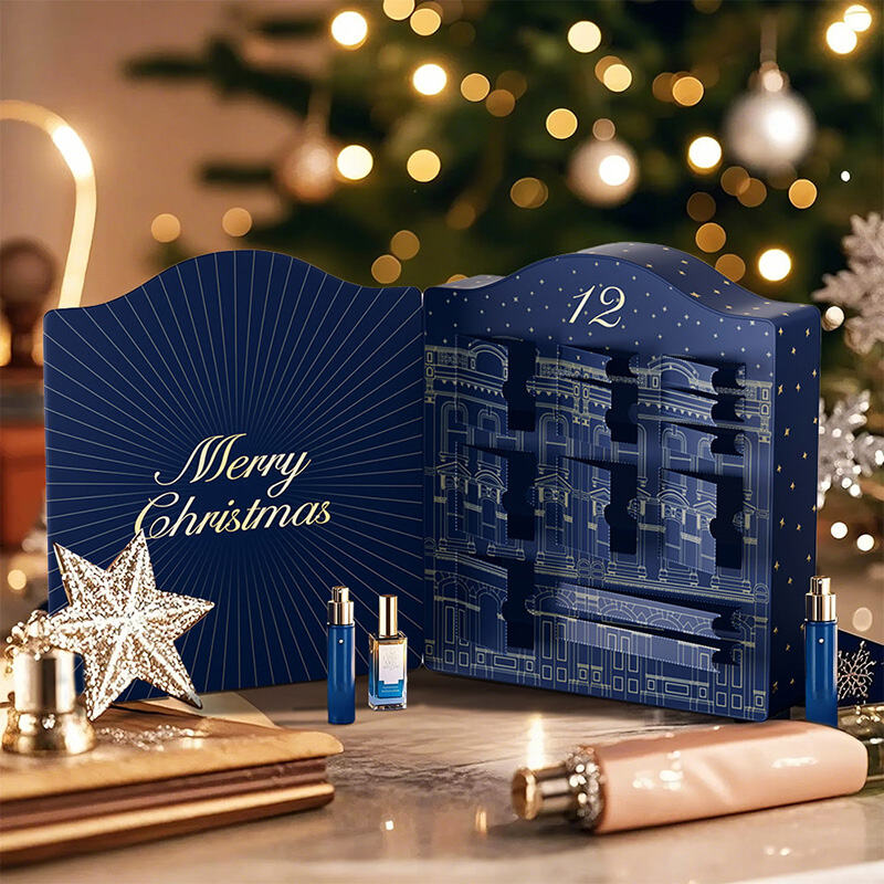 Hộp quà đếm ngược Giáng sinh trống sang trọng trong 12 ngày