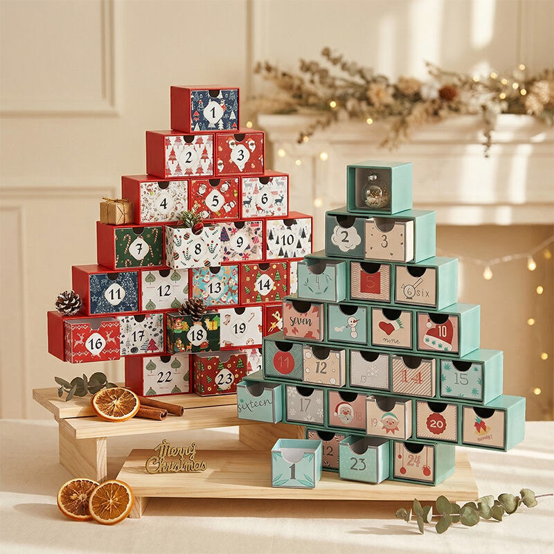 Handmade Christmas Countdown Advent Calendar Box