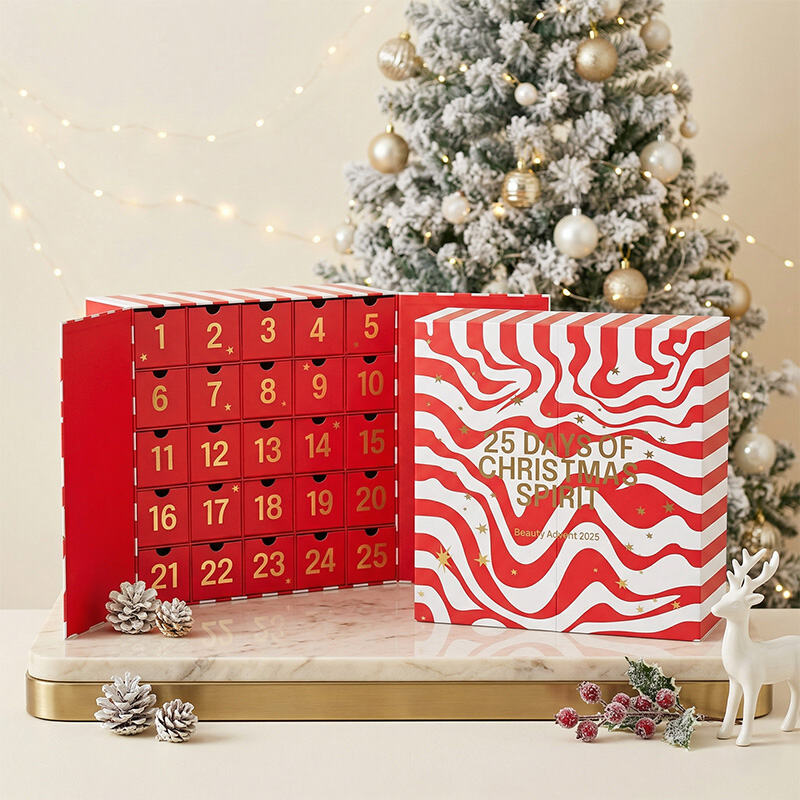 Custom 25 Days Beauty Christmas Advent Calendar Box