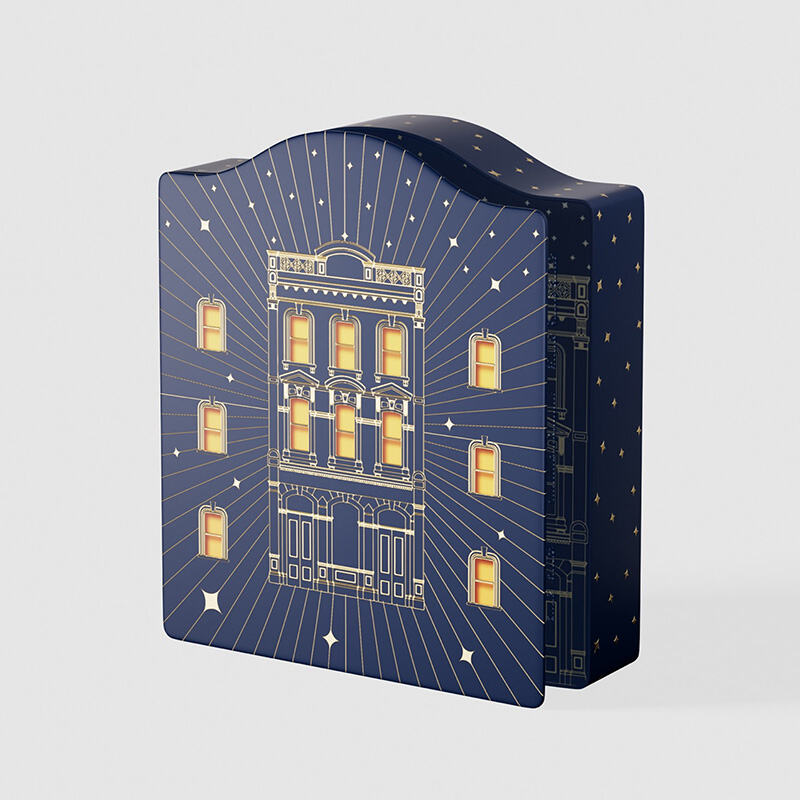 Luxury 12-Day Empty Christmas Advent Calendar Gift Box