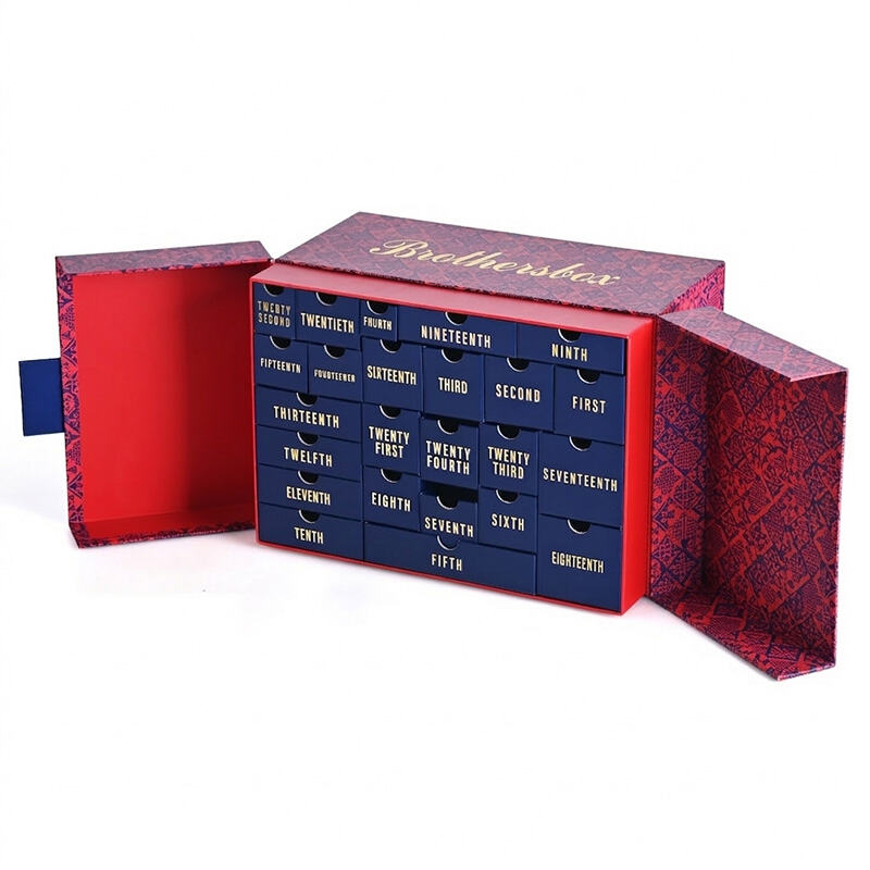 Hộp Lịch Đếm Ngược Giáng Sinh Cao Cấp Theo Yêu Cầu – 24 Ngày