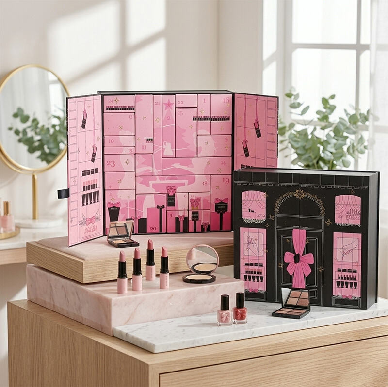 Hộp Lịch Đếm Ngược Mỹ Phẩm Cao Cấp Theo Yêu Cầu – 24 Ngày
