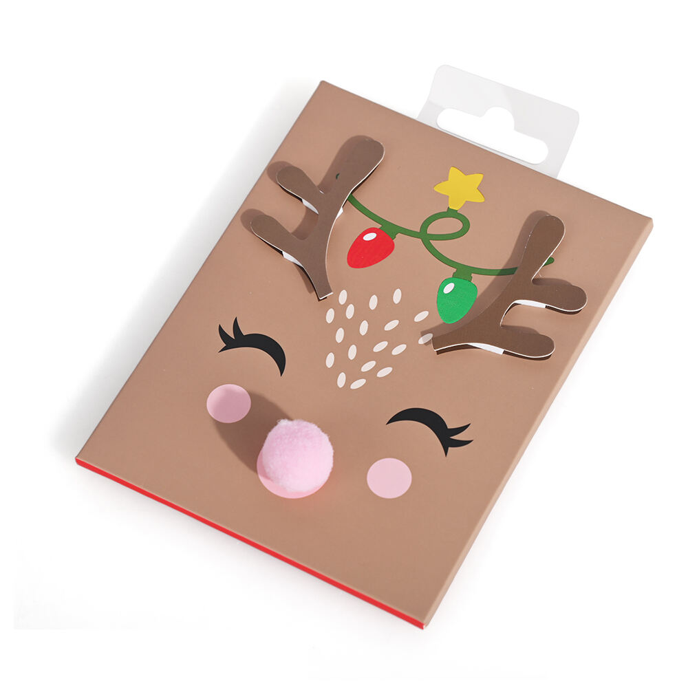 Custom Holiday Christmas Theme Style Lost Paper Bag Envelope Bag Christmas Gift Box Paper Card Holder