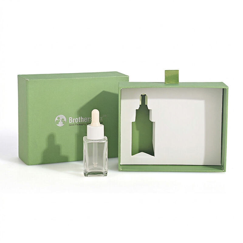 Premium Skincare Rigid Drawer Box for Glass Dropper Bottles