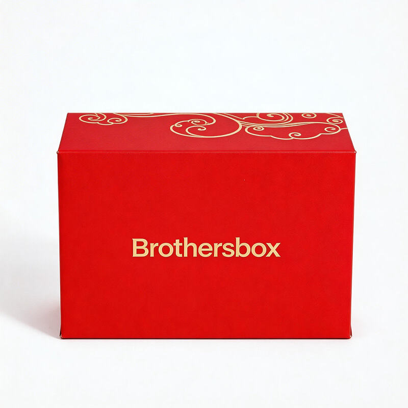 علب هدايا فاخرة مخصصة باللون الأحمر مع إغلاق مغناطيسي صلب للمنتجات التجميلية