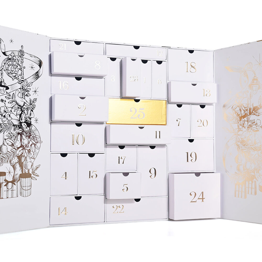 Luxury Custom Pink Beauty Advent Calendar Box with Drawers