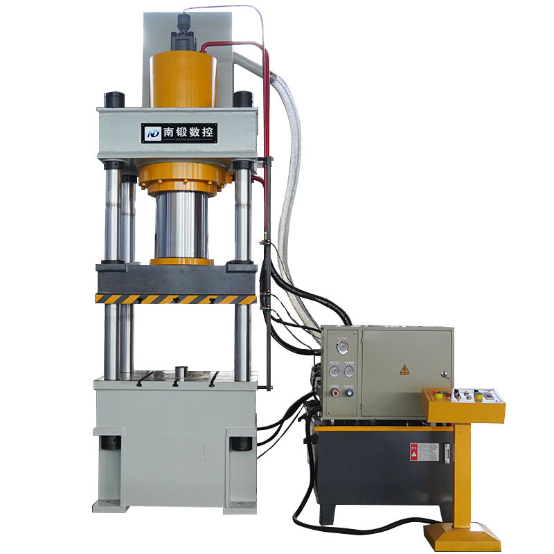 How does the 315-ton hydraulic press compare to other types of presses in terms of performance and efficiency?