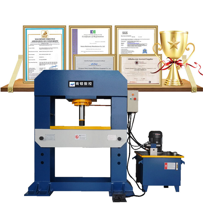100 tonų H tipo reguliuojamas darbo stalas H rėmo hidraulinis presavimo aparatas H rėmas CE ISO TUV sertifikatas