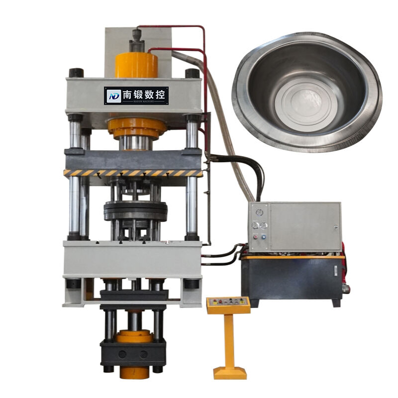 Presse hydraulique pour le moulage par étirage de cuve métallique en acier inoxydable