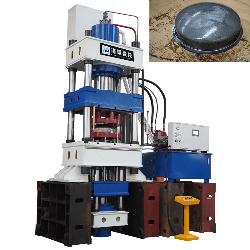 Presse hydraulique à étirage pour réservoir de stockage de gaz de 500 tonnes