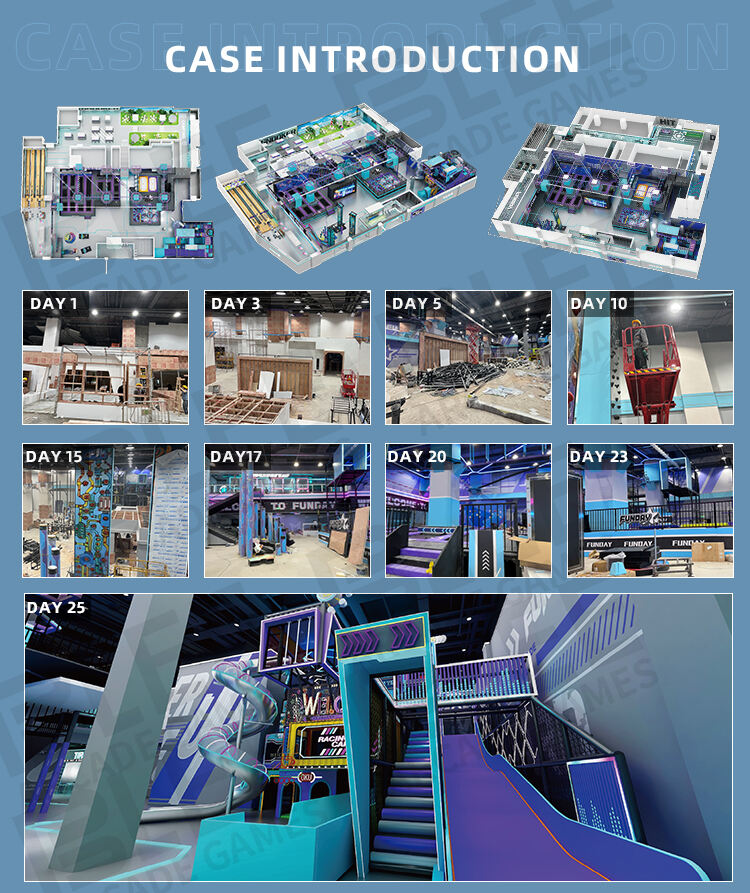 Indoor Adventure Trampoline Park Solution manufacture