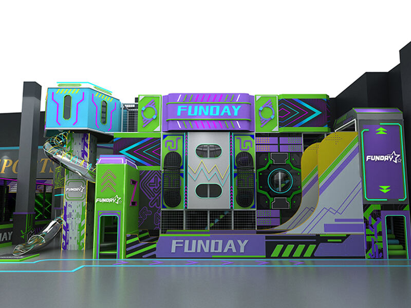 สนามเด็กเล่นในบ้าน funday เชียงไฮ ประเทศจีน