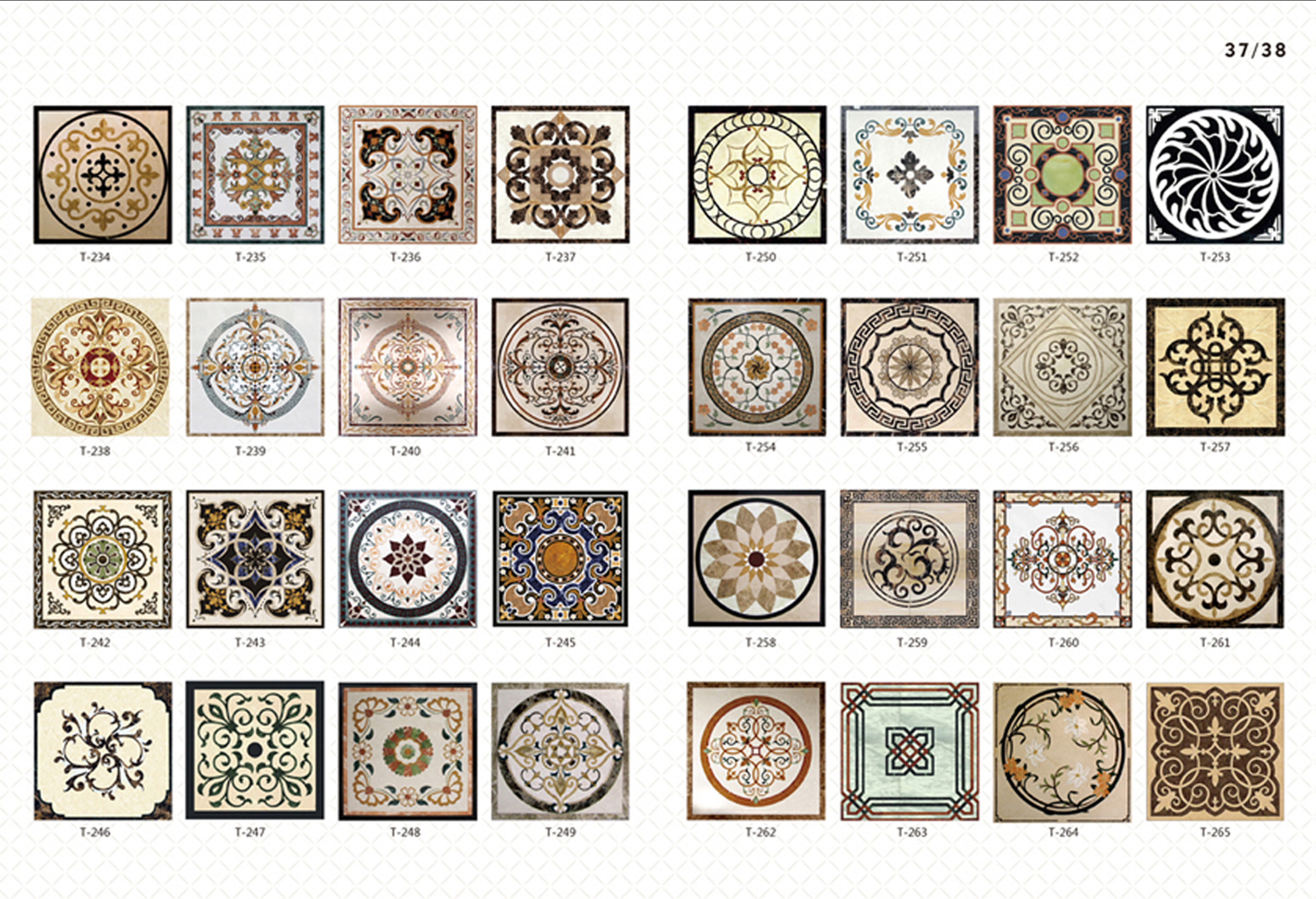 What is Natural marble waterjet medallion?