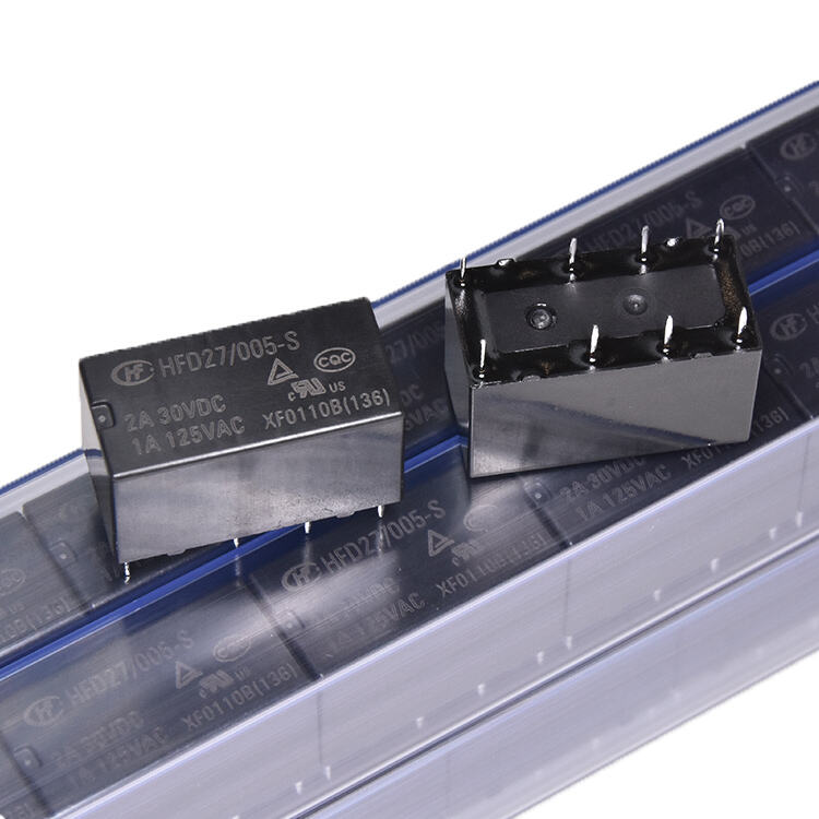 Jeking รีเลย์ขนาดเล็กมากแบบ duaL in-line 2A8-Pin 4078 5V 12V 24V HFD27-005-S