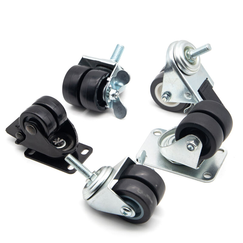 Dual wheel caster