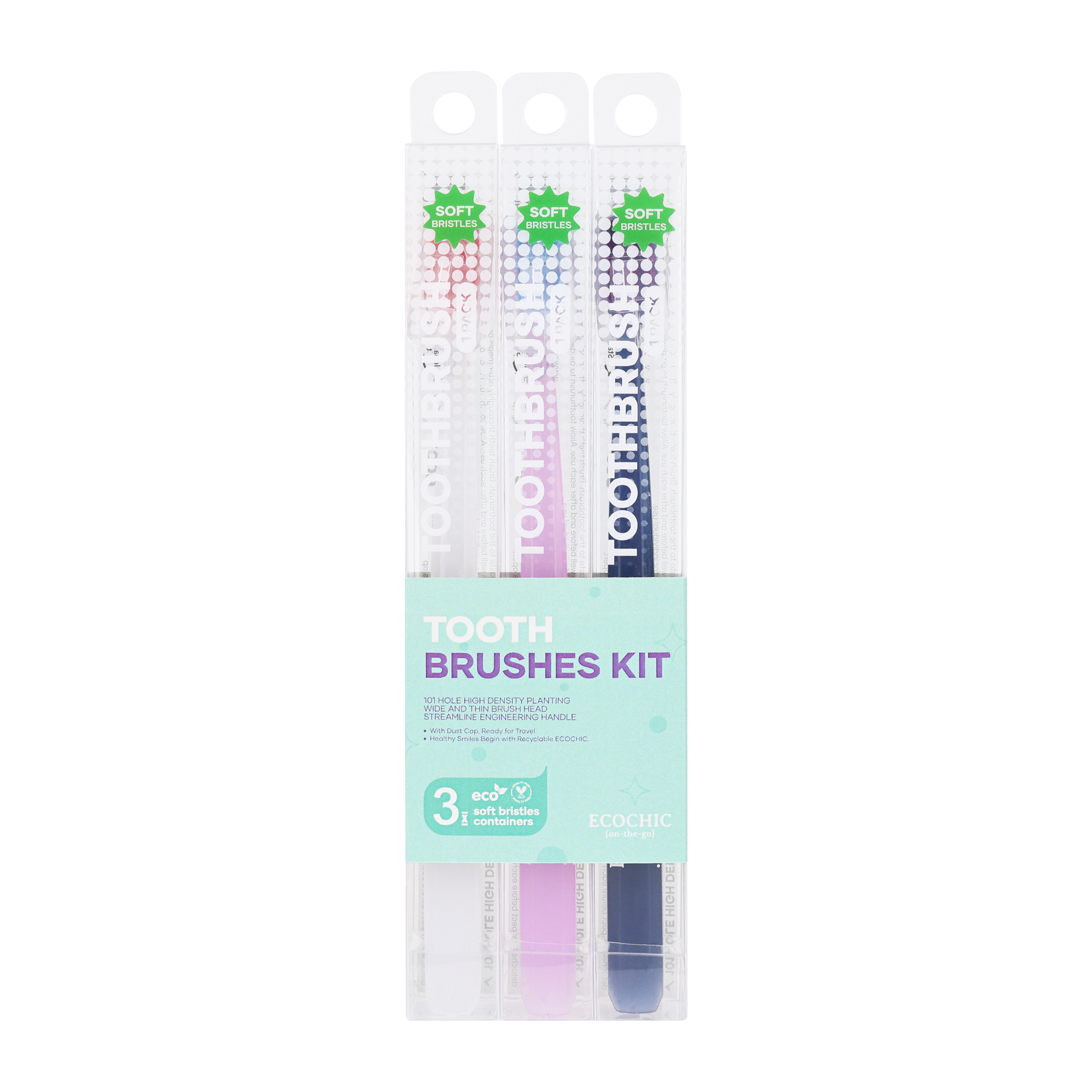 3 cepillos de dientes