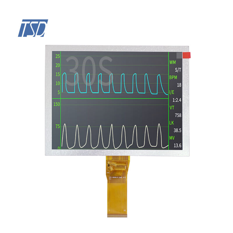 8 palcový 800*600 12H RGB Rozhraní HX8262+HX8696 IC TFT LCD Displejové moduly