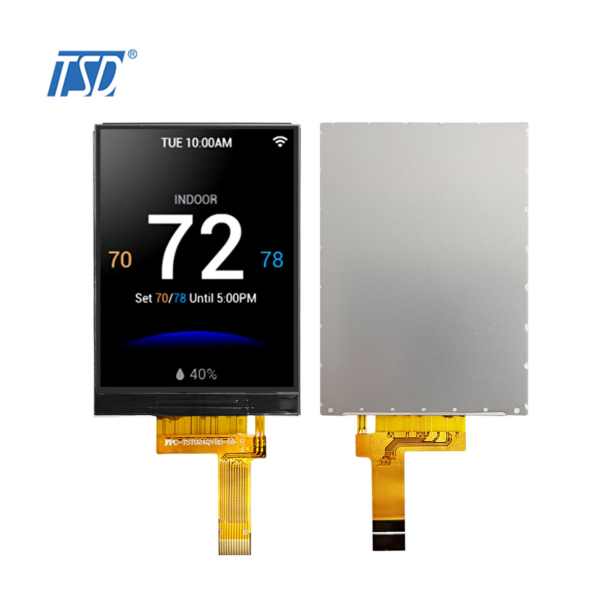 2.4 inch 240*320 High brightness 1200nits ST7789T3 SPI Interface IPS Screen Two Wheel Vehicle Dashboard Motorcycle EV Scooter TFT LCD Display Modules