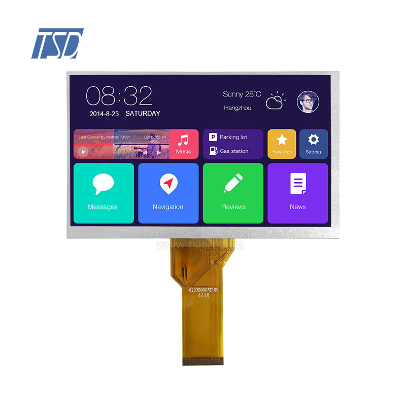 7 palcový 800x480 LCD Panel 12H 50 pinů RGB Rozhraní TN Obrazovka TFT LCD Displejové moduly