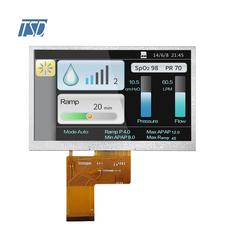 TSD 5 inch 480*272 RGB interface 300 nits ST7257 IC 6H TFT LCD Display Modules