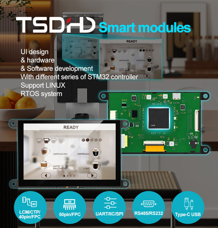 TSD 10.1 inch Smart TFT LCD Display Modules